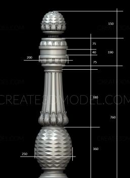 نموذج ثلاثي الأبعاد لآلة CNC الركائز 